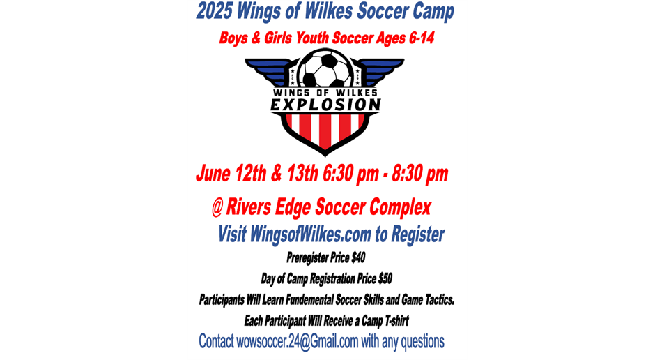 2025 Wings of Wilkes Soccer Camp 